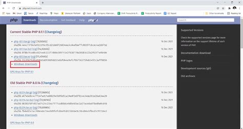 phpwin download|PHP: Downloads.